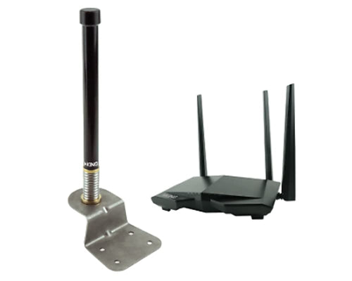 KING Swift Range Extender and WiFiMax Router KS1000, Black