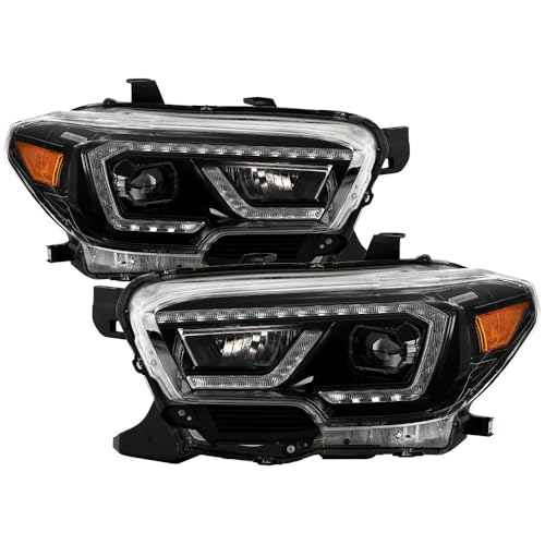 Akkon - Projector Headlights (PRO-JH-TTA16-FLED-SR-BK) (Xtune)