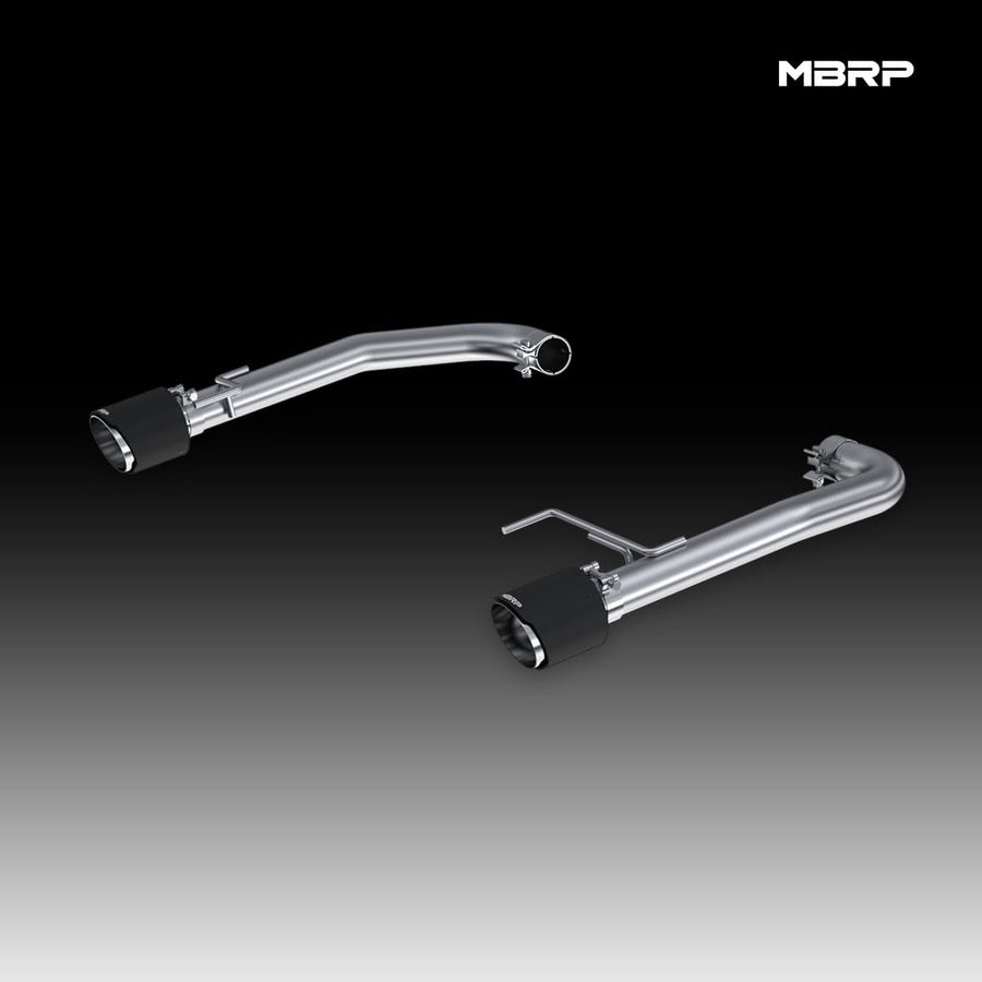 15-23 Ford Mustang MBRP 2.3L EcoBoost T304 2.5in Axle Back w/Dual CF SS Tips - T304 (Race Version)