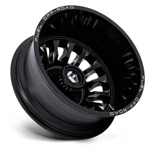 D868 ARC DUALLY FUEL OFF-ROAD 20X8.25, 8X210, -3.29, 201mm GLOSS BLACK MILLED - D86820829325