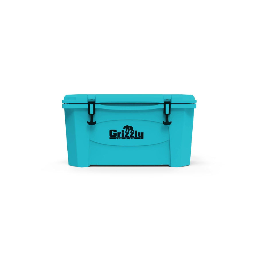 45 Cooler Grizzly | 45 qt Ice Chest Durable Rotomolded Insulated | Made in The USA | Warranty for Life | for Beach Boat Camping Fishing Hunting | G45 | Teal