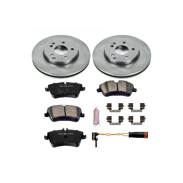 Power Stop KOE3048 Front Replacement Brake Kit-OE Brake Rotors & Ceramic Brake Pads For Mercedes-Benz C230 2002-2005, C240 Mercedes-Benz 2001-2005 [Model Specific]