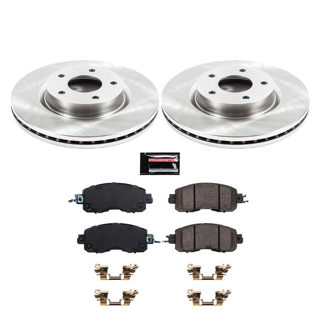 Power Stop Brake Kit For Nissan Altima 2013 2014 2015 2016 2017 2018 2019 2020 2021 2022 2023 KOE6494 Front Autospecialty Replacement Brake Rotors and Ceramic Brake Pads