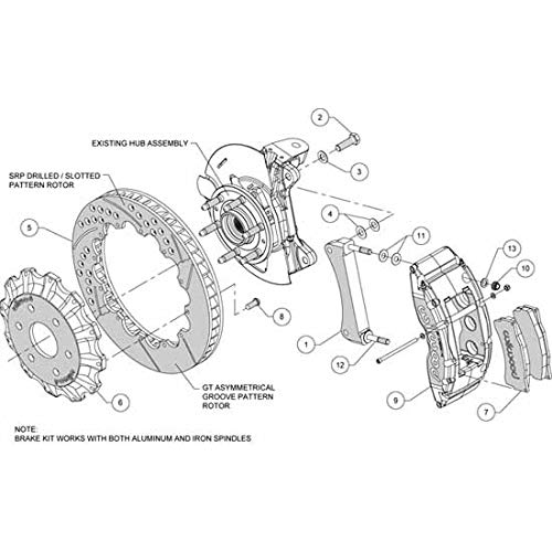 Red TC6R Front Kit,16.00"