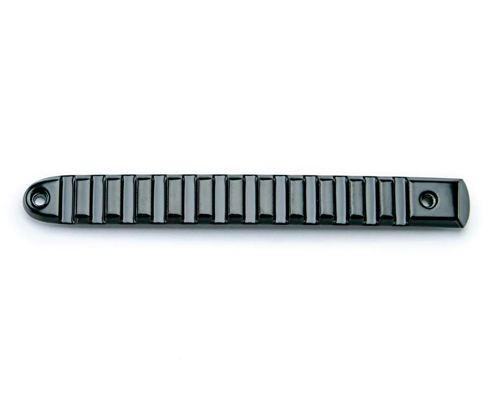 Door Handle Insert Set DV8 Offroad for 2007-18 Wrangler JK | Slotted Pic Rail Design | Aluminum Construction | Black Finish | Simple Screw-in Installation | Complete Kit