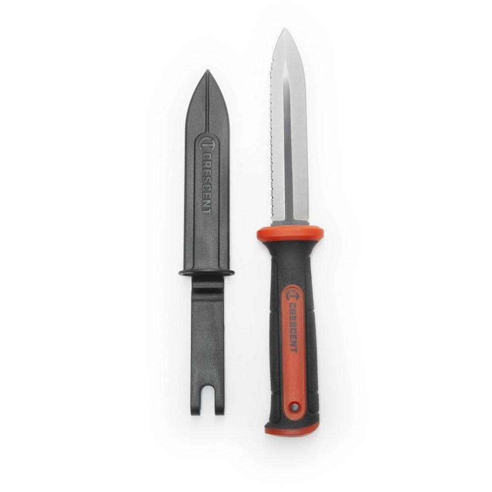 Duct Knife Crescent - Tool for HVAC Work Ductwork - Serrated & Smooth Edge - Premium Hand Tool - 14" - CTDKNIFE