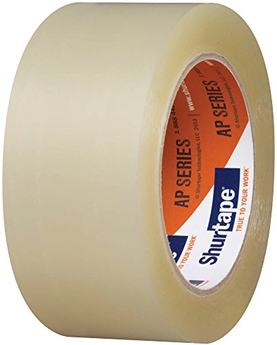 Shurtape AP 201 Shipping and Medium Duty Packaging Tape, Clear, 48mm x 100 Meter Roll, 6-Pack (232518)