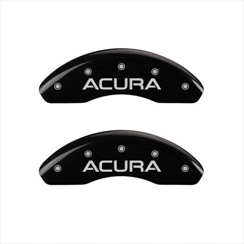 Acura MGP Caliper Covers 39008SACUBK Black Caliper Covers - Engraved Front & Rear44; Set of 4
