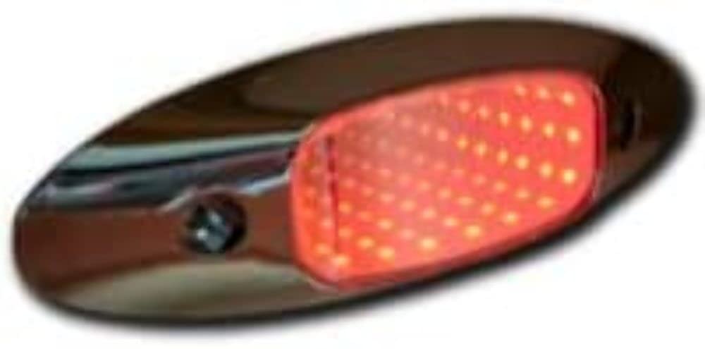 M179R Peterson Mfg Led Auxiliary, Oval, W/Chrome Bezel