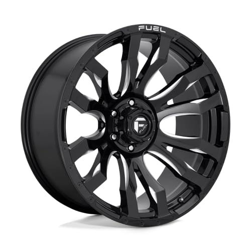 1PC Fuel D673 17X9 8X170 GL-BLK-MIL 01MM - D67317901750