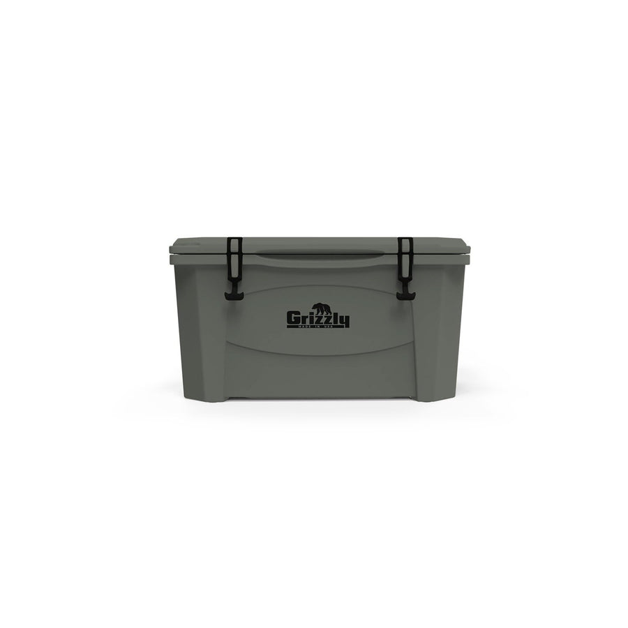 60 Cooler Grizzly | 60 qt Ice Chest Durable Rotomolded Insulated | Made in USA | Warranty for Life | for Beach Boat Camping Fishing Hunting | G60 | Lunar Green