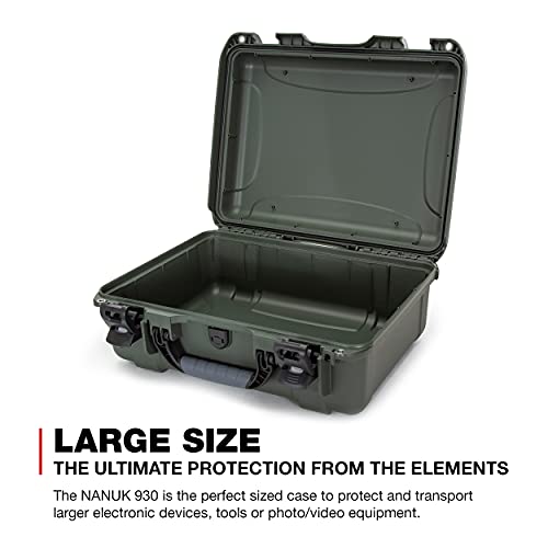 Waterproof Nanuk 930 Hard Case Empty - Olive