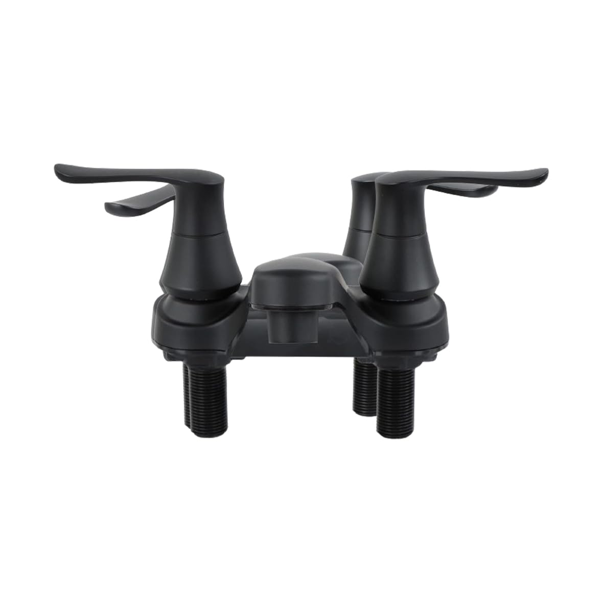 Matte Black Empire Faucets Bathroom Sink Faucet Kit - 4in Water Spout, Non-Metallic Dark Bath Fixtures for RV, Campers