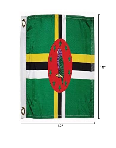 Dominica Flag TAYLOR MADE PRODUCTS for Boats, Pools and Docks 12" x 18"