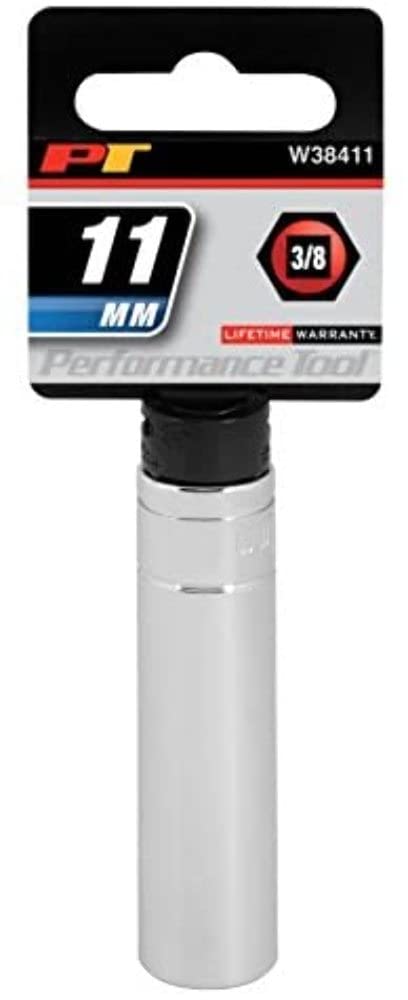 W38411 Performance Tool 6-Point Socket, 3/8-Inch Drive, 11mm