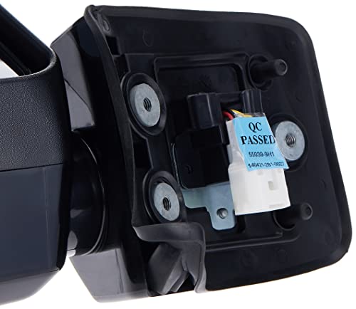 Passenger Side Mirror Fit System 70119T for Toyota FJ Cruiser, w/lamp, PTM, Foldaway, Power, Black