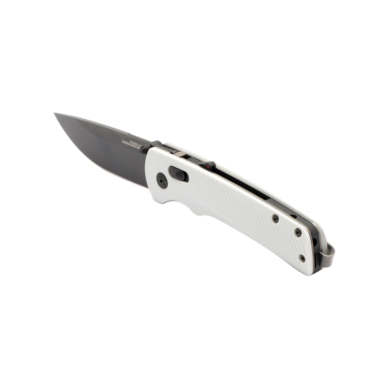 SOG Flash AT Ambidextrous Daily Carry Pocket Compact Folding Knife | Ergonomic Handle for Enhanced Grip | D2 Steel Blade, Concrete/Cool Gray