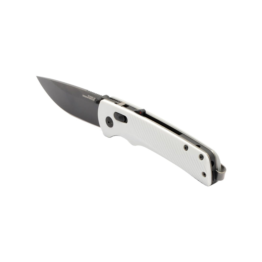SOG Flash AT Ambidextrous Daily Carry Pocket Compact Folding Knife | Ergonomic Handle for Enhanced Grip | D2 Steel Blade, Concrete/Cool Gray