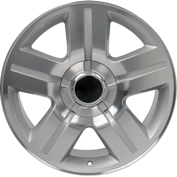 Silver Machined Wheel OE Wheels LLC CV84-22090-6550-31MS Painted (22 x 9. inches /6 x 139 mm, 31 mm Offset)