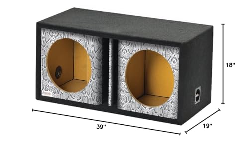 Atrend 15DVR-Reptile Style GFX Series Dual Vented Divided Chamber 15" Subwoofer Enclosure