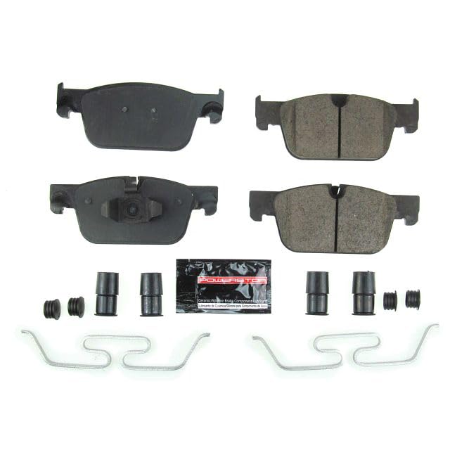 Power Stop Z23-1924 Z23 Sport Carbon Fiber Infused Ceramic Brake Pads with Hardware For S60, S90, V60, V60 Cross Country, V90, V90 Cross Country, XC60 [Model Specific]