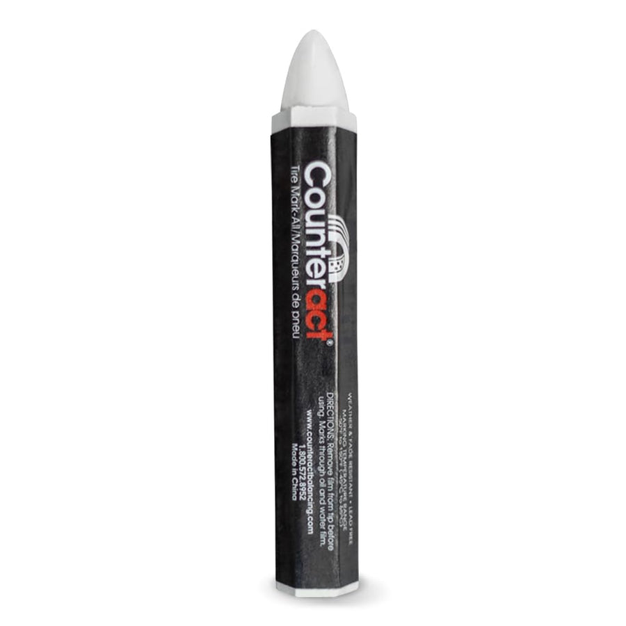 Mark-All Counteract Tire Crayon - White - 12 Pack - Long Lasting - Weather Resistant - Fade Resistant