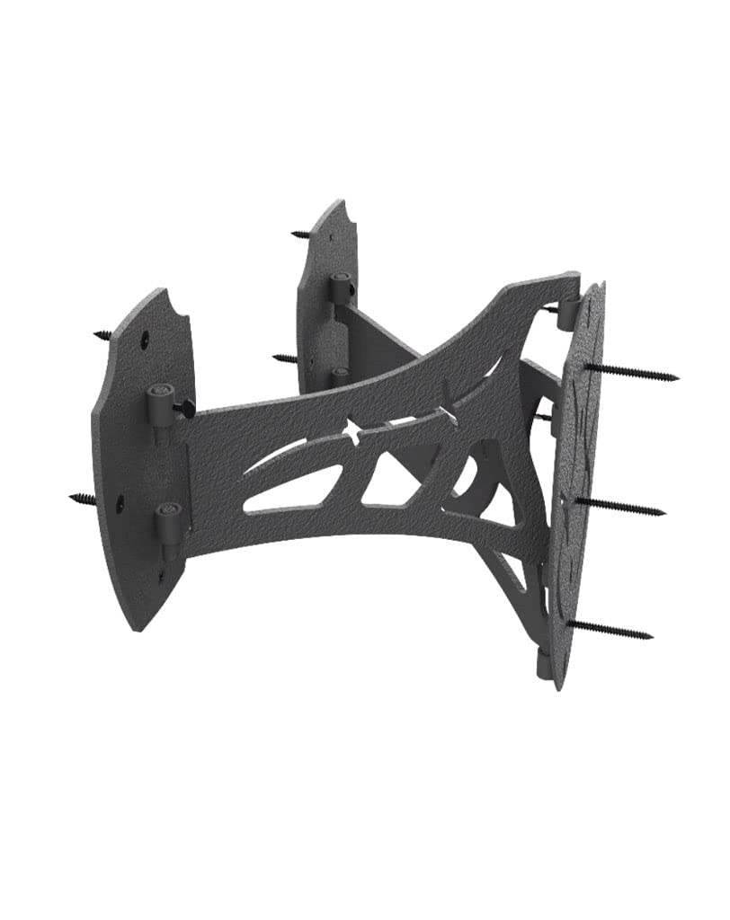 Skull Hooker Steel Small/Medium Game Powder-Coated Dual Shoulder Mount with 8-inch Swing Arm, Black