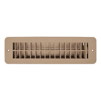 Plastic Floor Register RV Designer H861 with Damper, 10 inch x 2-1/4 inch, Tan, Interior Hardware