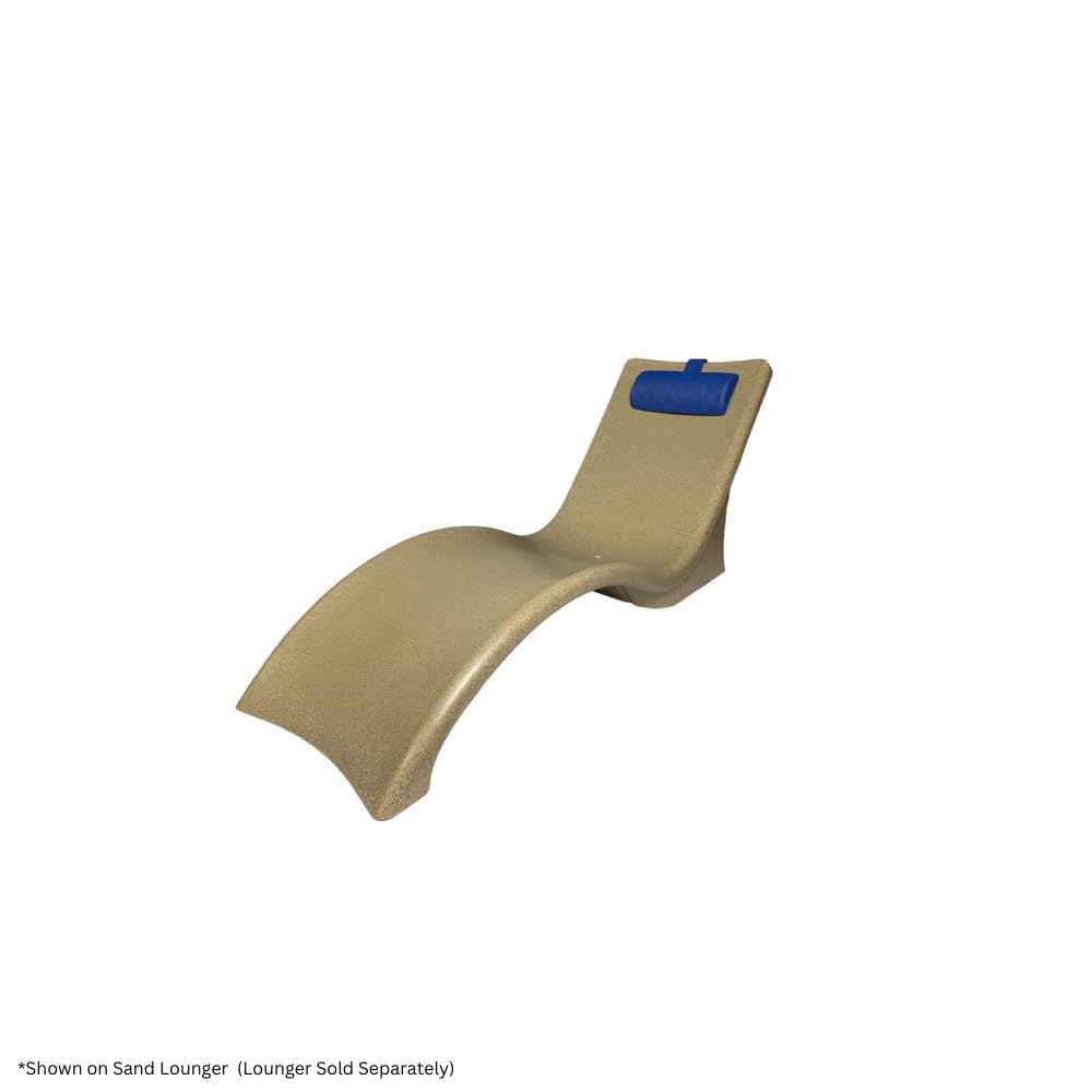 Global Pool Products Sunbrella Lounger Headrest for Pool Chairs - Lounge Head Resting Pillow - Chaise Lounge - Outdoor Pillow - Navy Blue GPP-LF-LCH-N