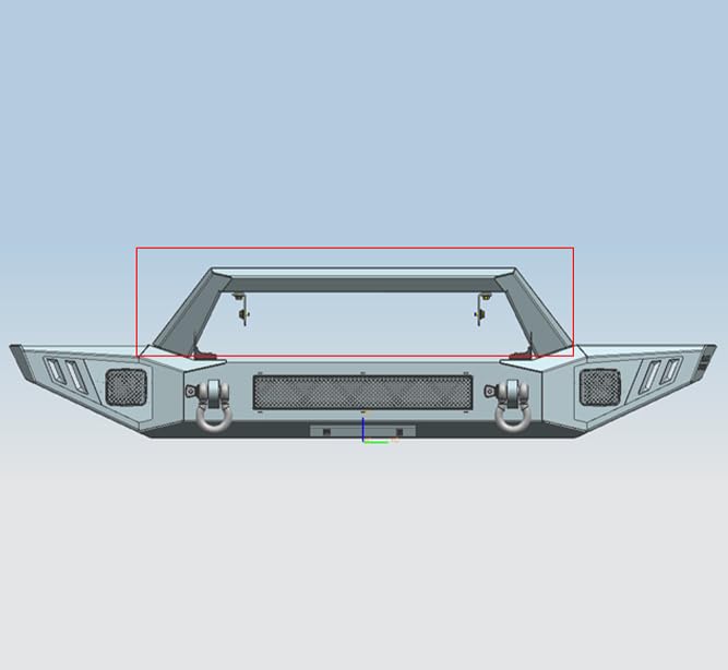 Heavy Duty Black Horse Armour Front Bumper I Front Bumper Matte Black Compatible with 20-24 Gladiator (Excl.Plug-in Hybrid Models)|18-24 Wrangler (Excl. 20-24 Rubicon Trim)-AFB-WR20