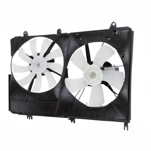 Cooling Fan Assembly TYC 621640 Compatible with 2004-2008 Mitsubishi Endeavor, Black