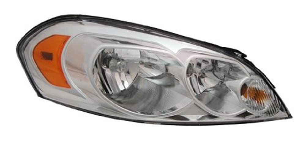 Right TYC Headlight Assembly Compatible with 2006-2013 Chevrolet Impala
