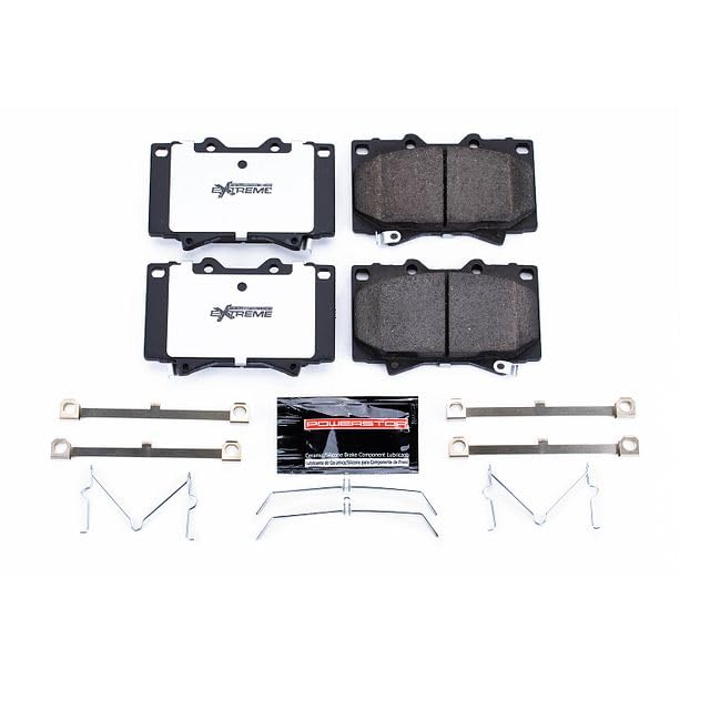 Power Stop Z36-772 Front Carbon-Fiber Ceramic Brake Pads Z36 Truck & Tow For Lexus LX470 1998-2007, Toyota Land Cruiser 1998-2007 [Model Specific]
