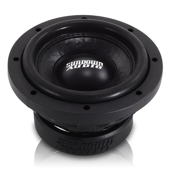 X-Series v.2 Sundown Audio 6.5" Car Subwoofer | 400W RMS, 4-Ohm DVC, Triple-Stacked Magnet, Deep Bass SPL | Competition Grade Audio Sub for Small Enclosures