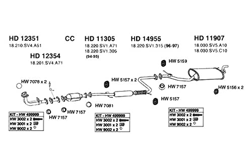 HW5157 Ansa - Exhaust Hanger