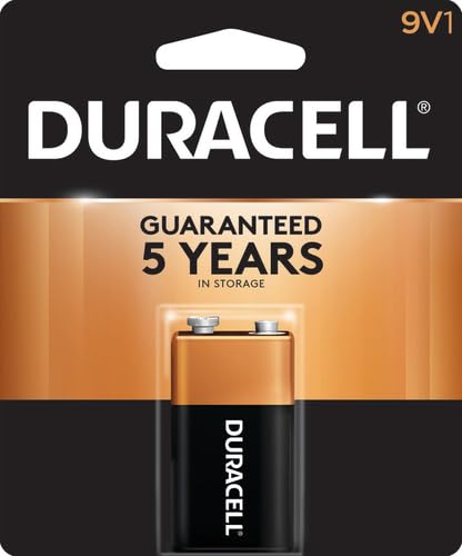 9V Duracell Alkaline Battery, 1 Count