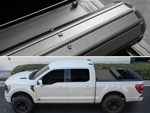 CoveRex RTX Low Profile Hard Roll-Up Truck Bed Tonneau Cover|Compatible with 1999 2000-2006 Toyota Tundra 6.2 Ft (74.4") Bed|8724057|Aluminum Roll Up|Flush Mount|Truck Bed Cover|