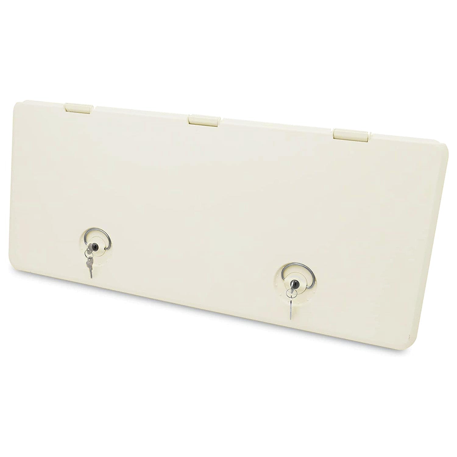 Marine Sure-Seal Locking Boat Hatch - Access Hatch Lid for Boat Deck Storage - Dual Seals Provide a Watertight Compartment - 13" X 24", Sand Shell