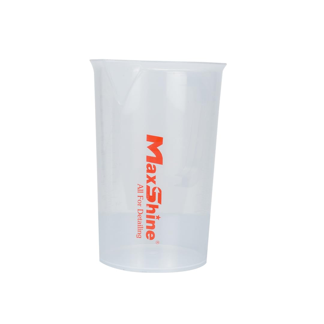 Maxshine Measuring Cup Universal 100ml – Transparent, Chemical-Resistant Polypropylene – High-Accuracy Markings, Easy-Grip Handle – Durable & Reusable for Car Detailing Use