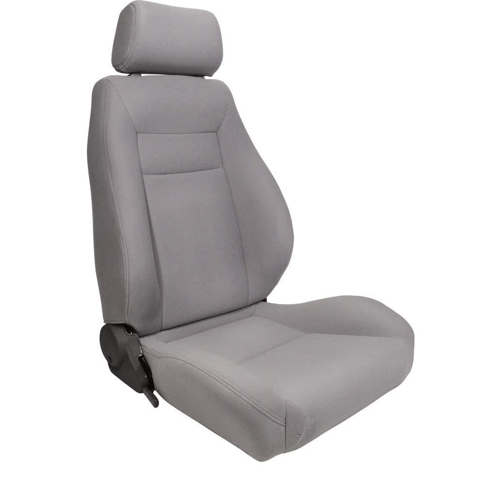 Gray Velour Racing Elite Recliner Right Seat ProCar by Scat 80-1100-62R