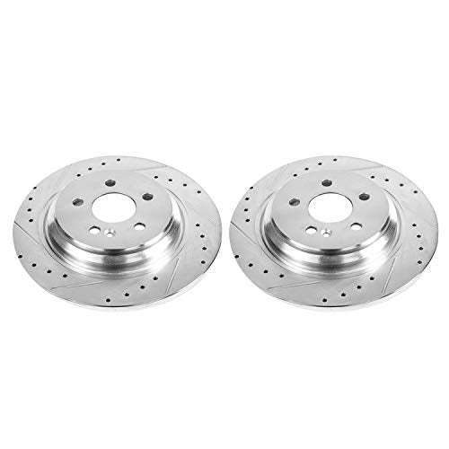 Rear Power Stop EBR640XPR Drilled and Slotted Evolution Rotor (Pair)