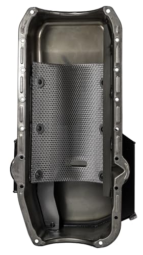 Moroso Steel 21814 Wet Sump Oil Pan, Fits 80-85 Small Block Chevy Inc Dart SHP, 7.5" Depth w/Road Race Baffle