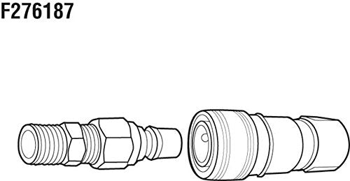 Mr. Heater F276187 Connector Kit Propane/Natural Gas 3/8 Male Pipe Thread x 3/8" Female Pipe Thread, Brass, Regular