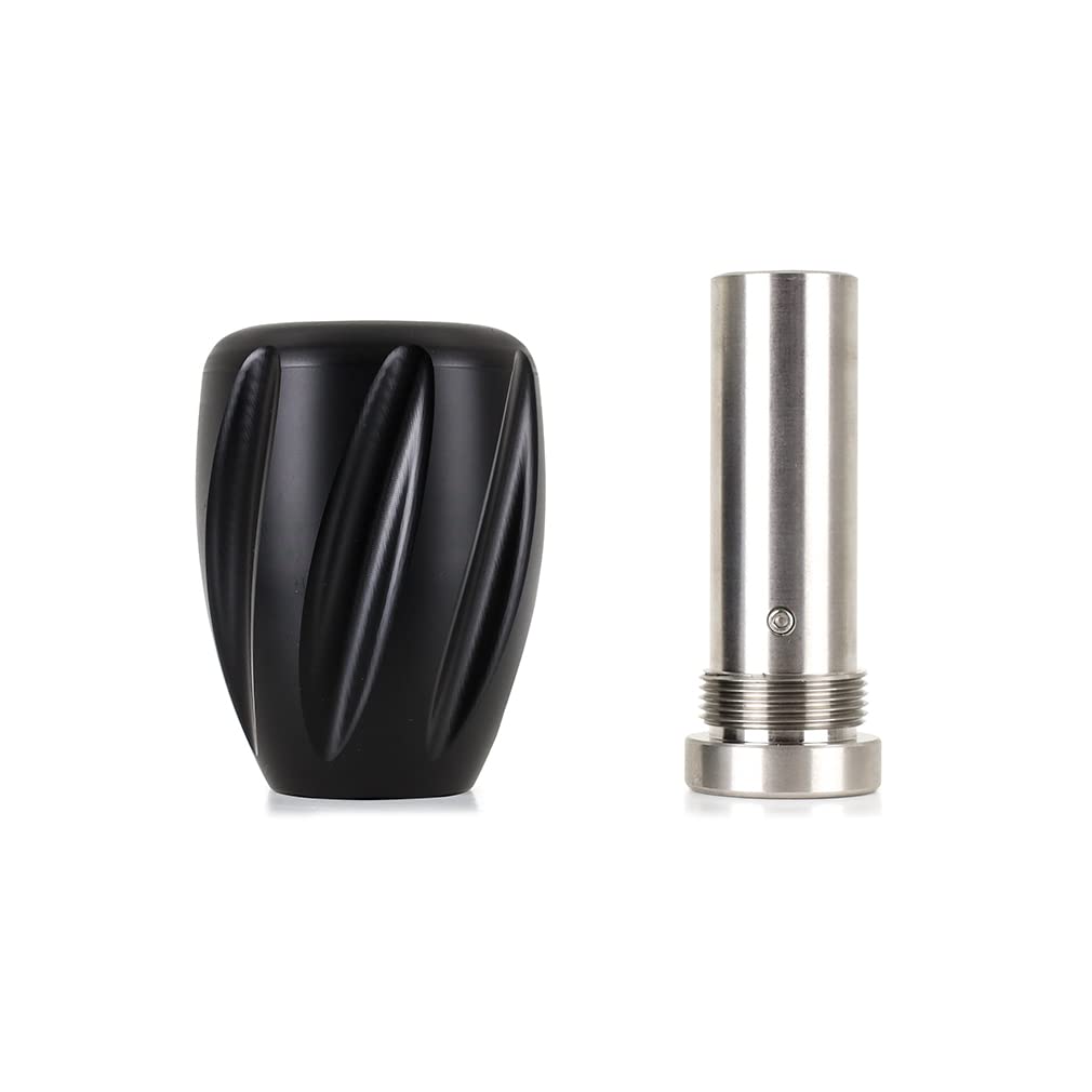 Weighted Steel Core Mishimoto Shift Knob, Twist, Black (Delrin)