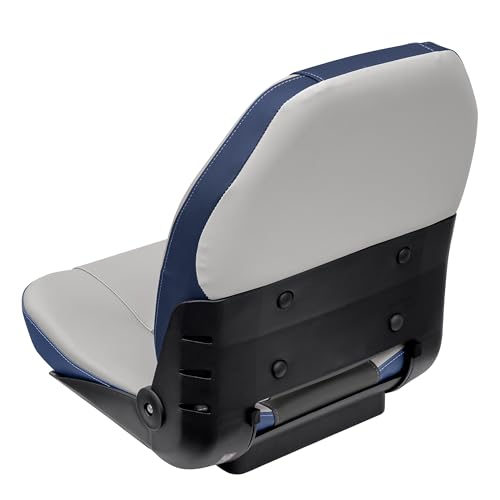 Wise Quantum Series 3340-1789 Fold Down Fishing Boat Seat, Mariner Blue/Charcoal/Marble Grey
