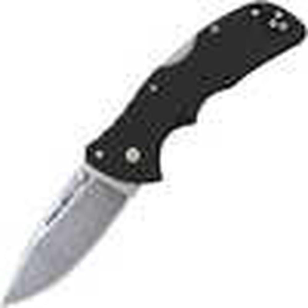 Mini Recon 1 COLD STEEL 3" AUS10A Spear Point Blade 4" GFN Handle Folding Knife w/Tri-Ad Lock, Ambidextrous Pocket/Belt Clip