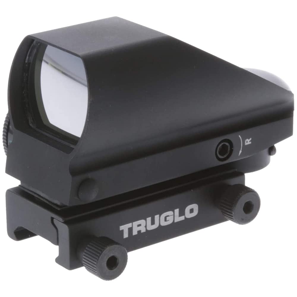 TRUGLO Dual-Color Tru-Brite Red Dot Multi Reticle Black , 1x34mm