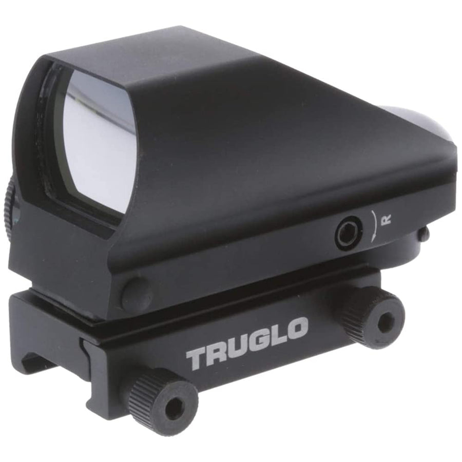 TRUGLO Dual-Color Tru-Brite Red Dot Multi Reticle Black , 1x34mm