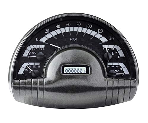 Dakota Digital VHX System Compatible with 1949-50 Oldsmobile - Black Alloy Style Face w/White Display
