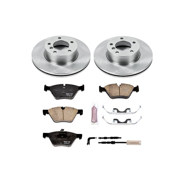 Power Stop Autospecialty KOE3087 Front Replacement Brake Kit-OE Brake Rotors & Ceramic Brake Pads For BMW 325i 2006 [Model Specific]